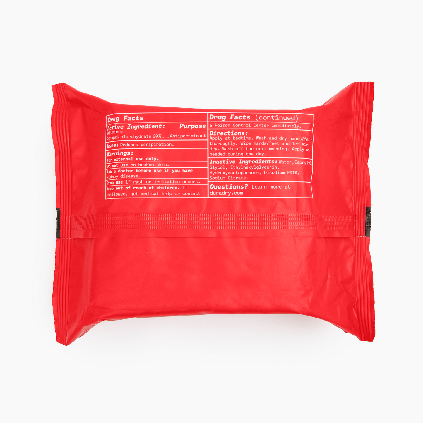 Whole Body Antiperspirant Wipes